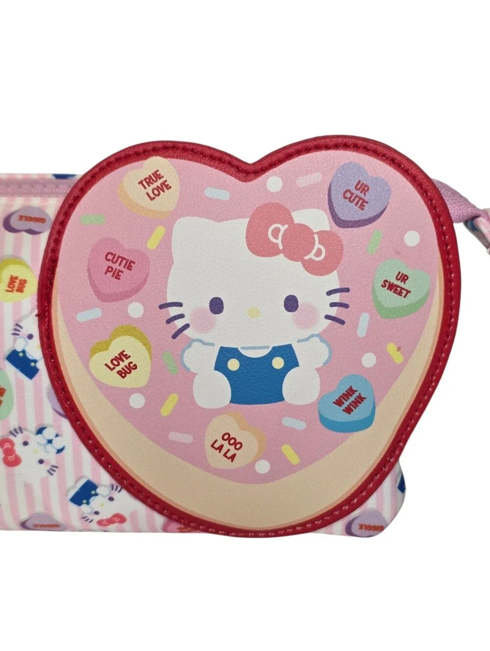 Hello Kitty Sanrio × Sweethearts Bioworld Limited Edition Candy Heart Makeup Bag